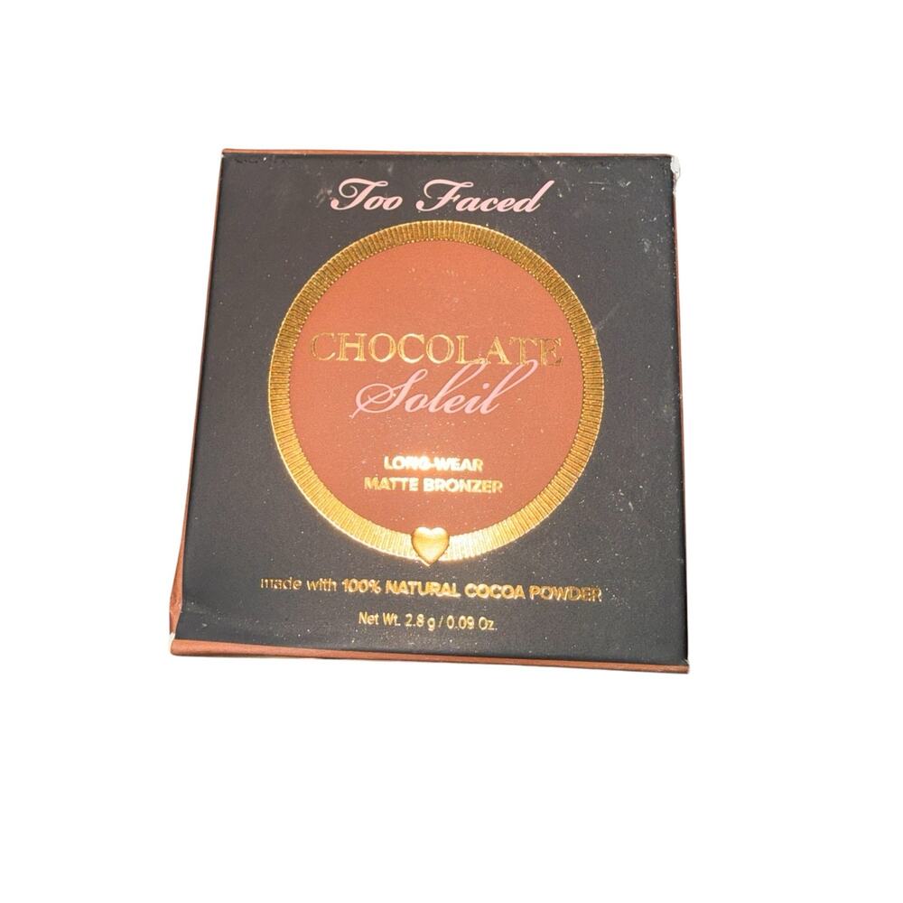 Too Faced Chocolate Soleil Long Wear Matte Bronzer Travel Size .09 oz New in Box